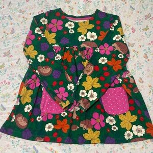 Colorful Floral Long Sleeve Dress